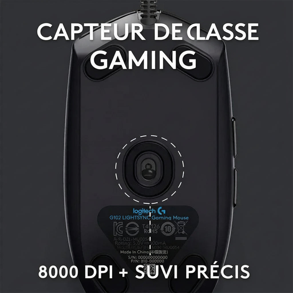Souris Logitech G102 USB 8000 DPI