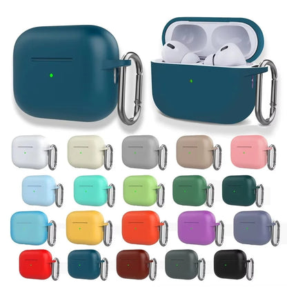 Coque en silicone pour AirPods Pro 2, AirPods Pro 3 et AirPods 4
