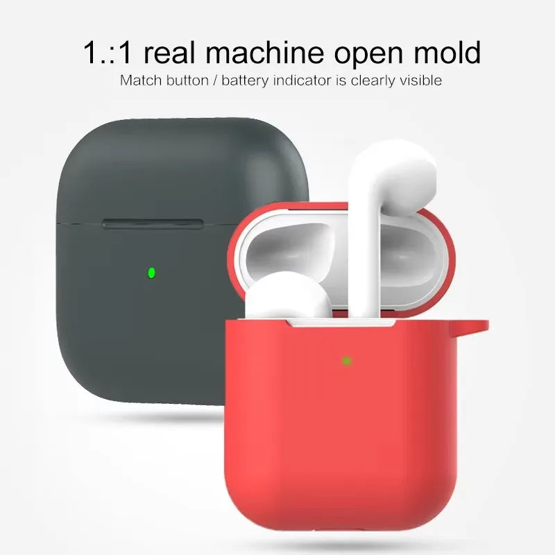 Coque en silicone pour AirPods Pro 2, AirPods Pro 3 et AirPods 4