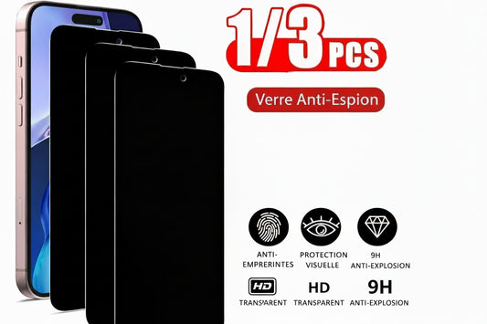 Verre de protection Anti-espion pour Iphone