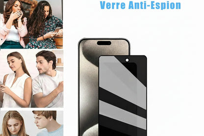 Verre de protection Anti-espion pour Iphone